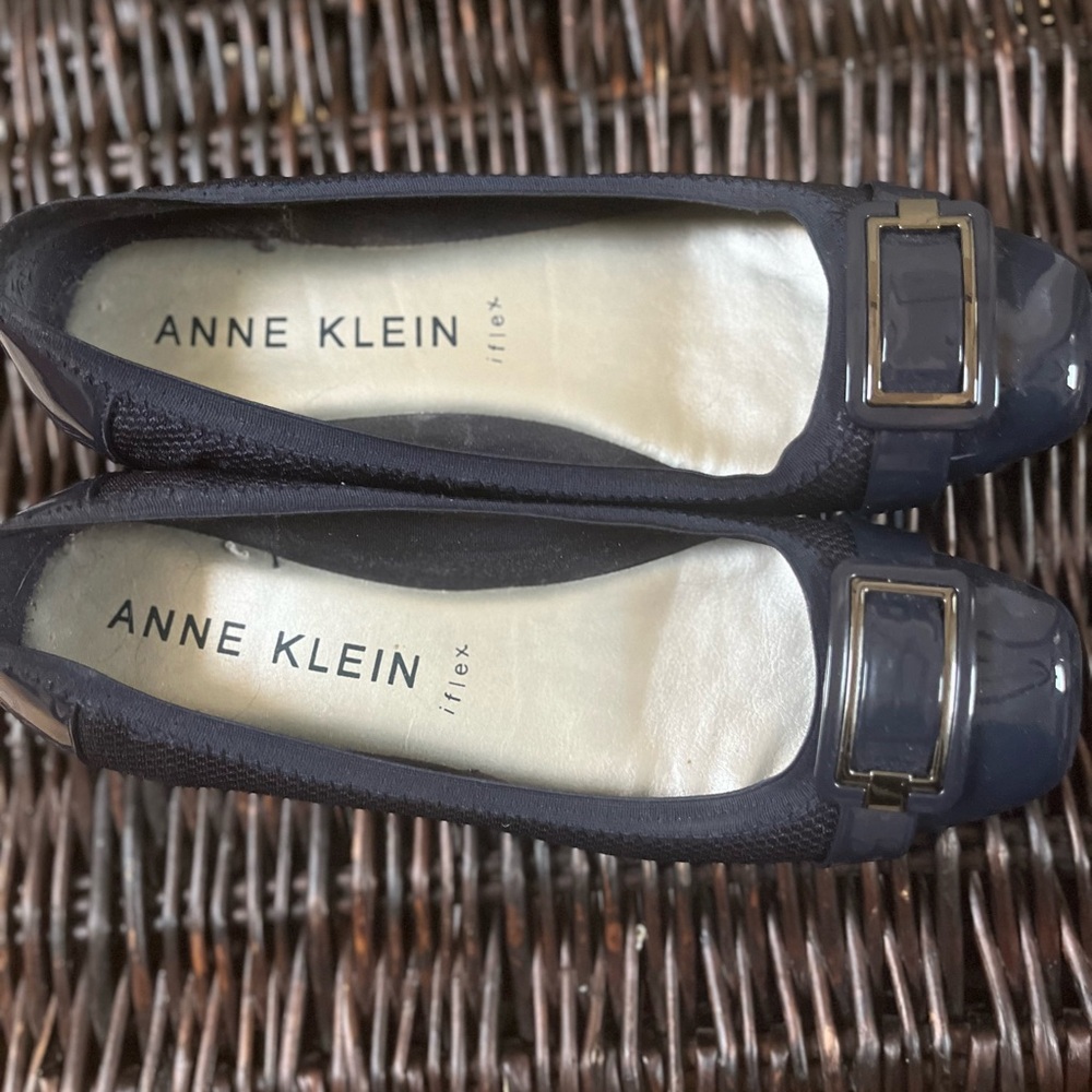 Anne Klein navy blue loafers